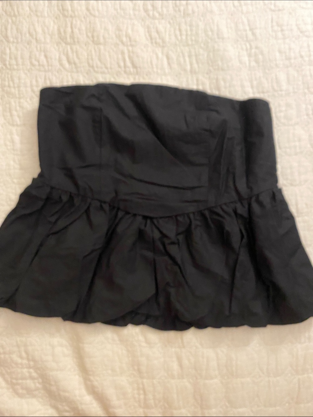Gianni Bini Black Ruffle strapless